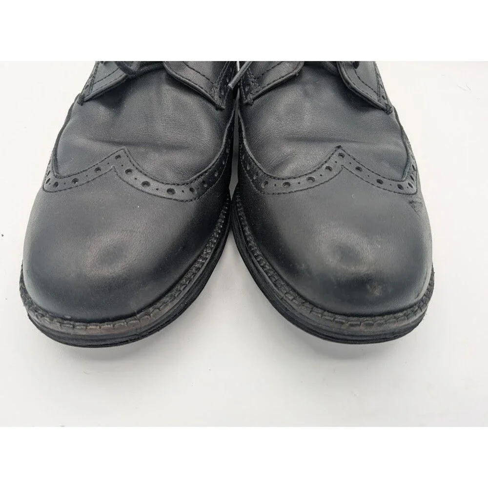 Cole Haan Original Grand Remastered Wingtip Oxford Men 9.5W Black Leather Shoes